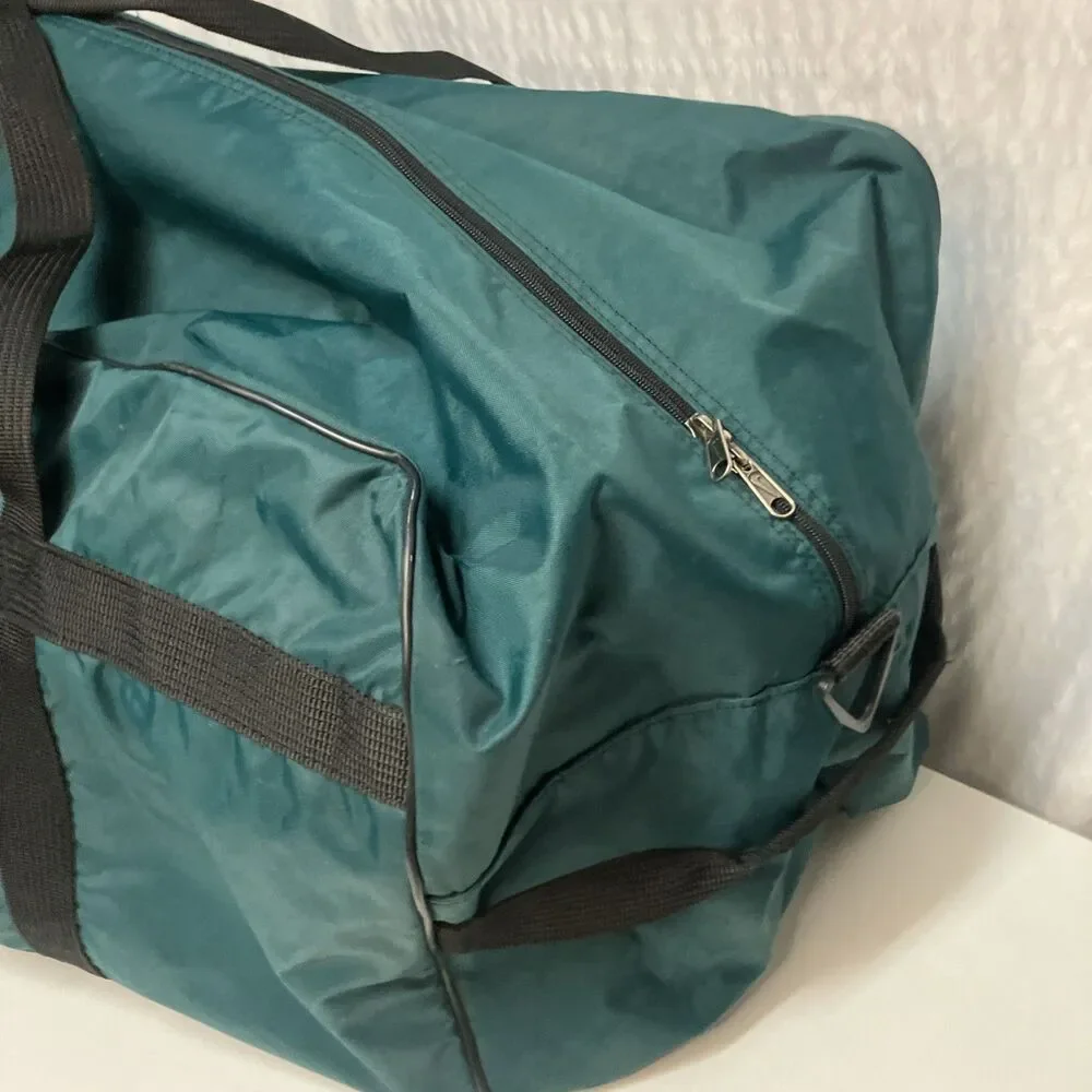 NIKE VTG 90’s Large Duffel Bag NBA Hoops It UP 3-on-3 Tournament  Teal 27”x 17”